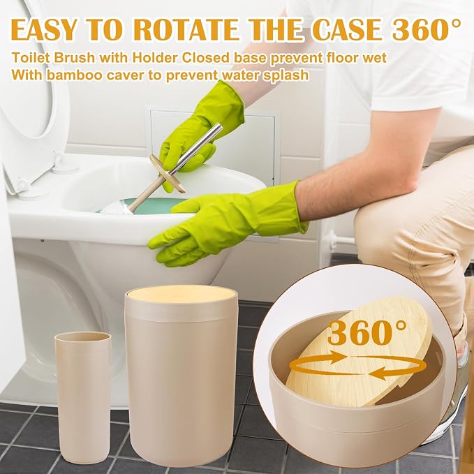 iMucci Bathroom Accessories Beige Bathroom Sets - Image 7