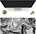 Desk Mat, Fluid Pattern Extended Gaming Mouse Pad, Large Non-Slip Rubber Base by MIOAOSRT
