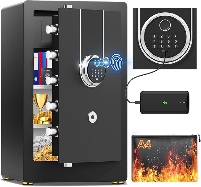 8.1 Cuft Heavy Duty Biometric Safe Box by FOWORE