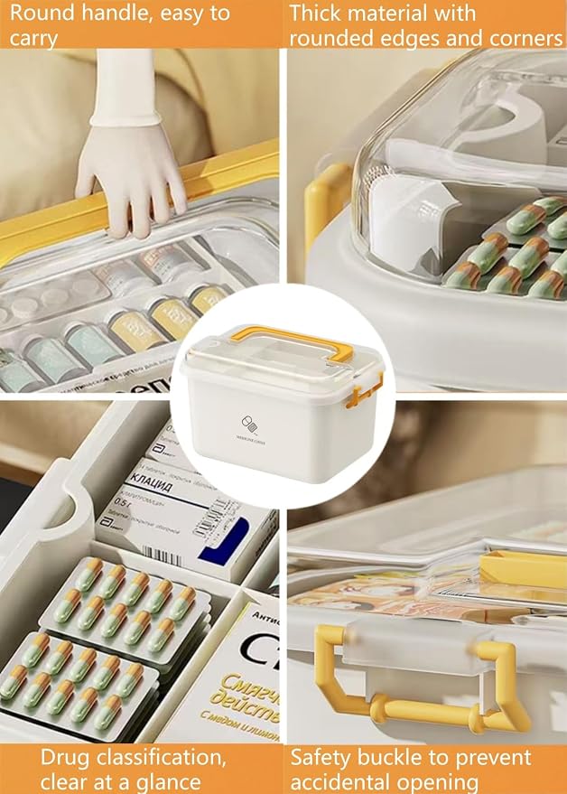 Plastic Medicine Storage Organizer & First Aid Box, Medicine Box - Image 5