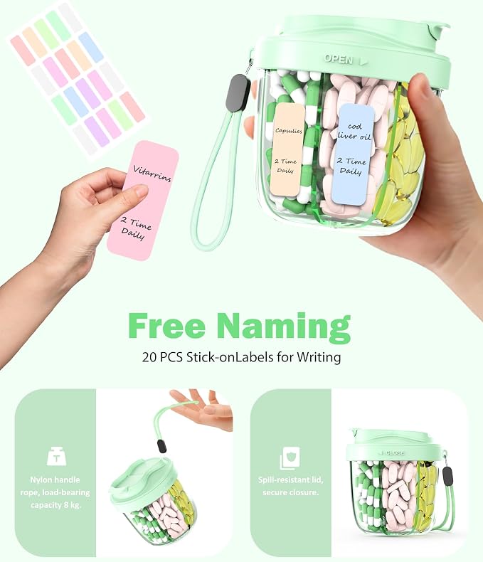 Cute Pill Organizer, Pill Dispenser - Image 8