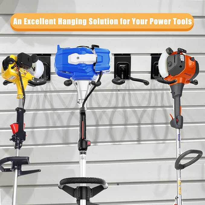 Adjustable Slatwall Hooks, Lockable Slatwall Weedeater & String Trimmer Hanger - Image 5