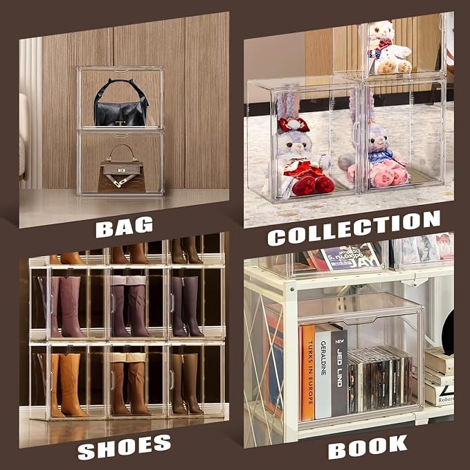 X-Large Acrylic Display Case Size 14 Sneaker Shoe Box - Image 5