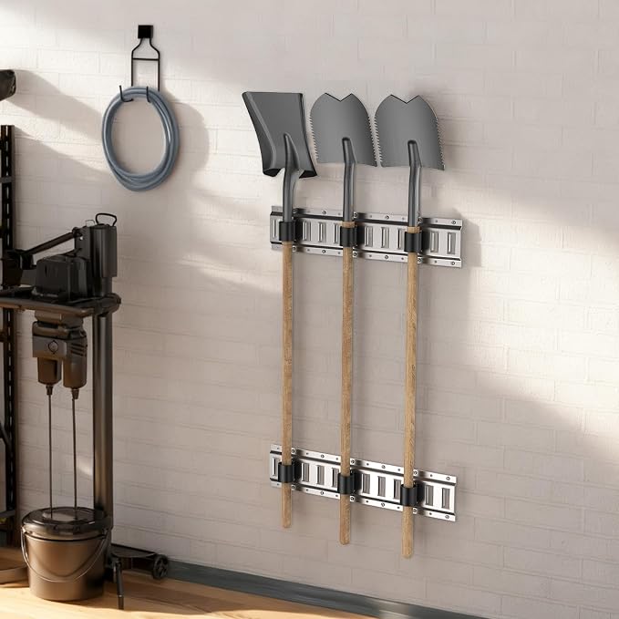 woiron 6 Pack E-Track Tool Holders, E Track Tool Hangers to Keep Rakes - Image 3