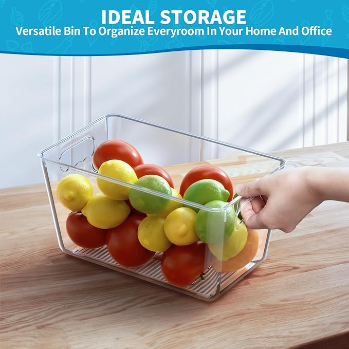 Clear Pantry Organizer Bins, Plastic Organizers & Storage Containers, Cabinet - Image 5