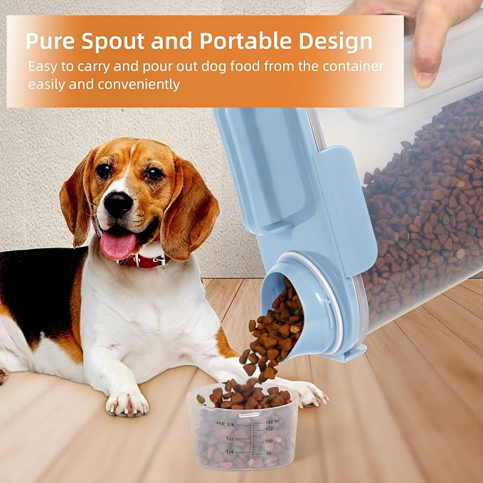 5-7Lbs Small Cat Dog Food Storage Containers BPA Free, Airtight Pet Food - Image 2