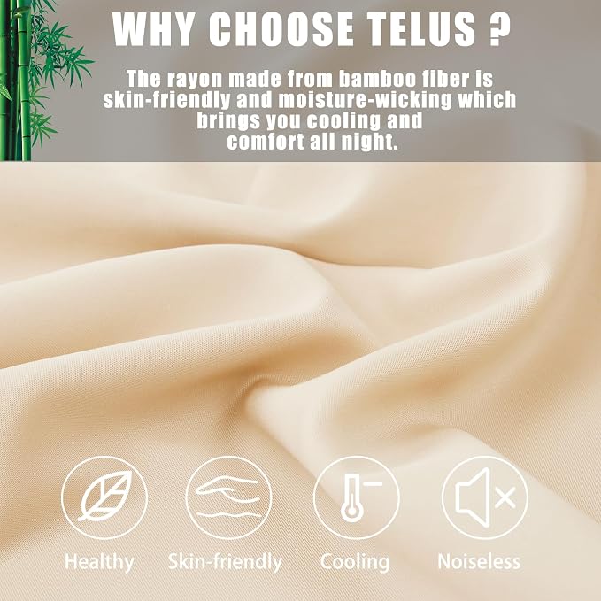 Pillow Cases Standard Size 2 Pack, Bamboo Rayon Cooling Pillowcases - Image 2