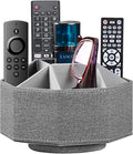 Swivel Remote Control Holder, 9 Rooms Desk Organizer and Decorations by YAPISHI