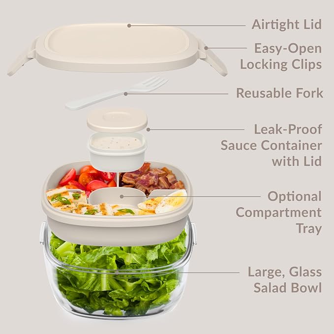 Bentgo Glass All-in-One Salad Container - Image 5