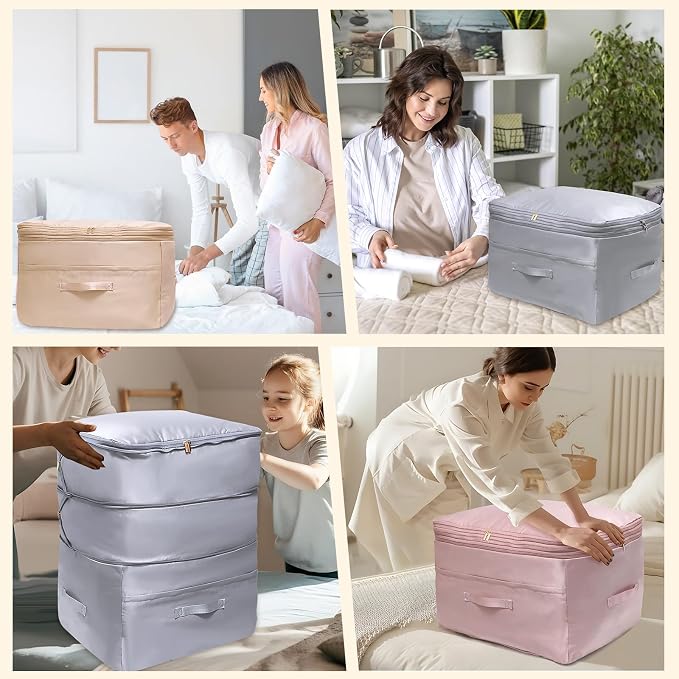 Ultra Space Saving Self Compression Organizers, 2 Pack Double Zipper - Image 7