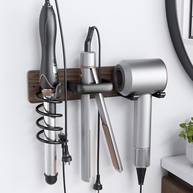 Tindbea Hair Dryer Holder Curling Iron Holder Flat Iron, Blow Dryer Holder Wall by Tindbea