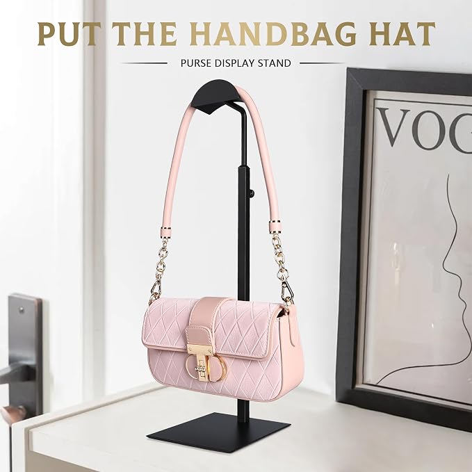 Purse Display Stand Adjustable Height Black Purse Rack - Image 5