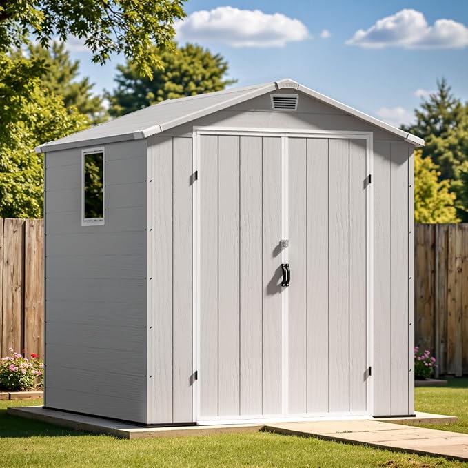 Patiowell 6X6 FT Outdoor Storage Shed - Image 3