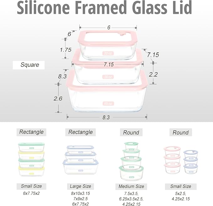 Urban Green Glass Food Container Set - Image 2