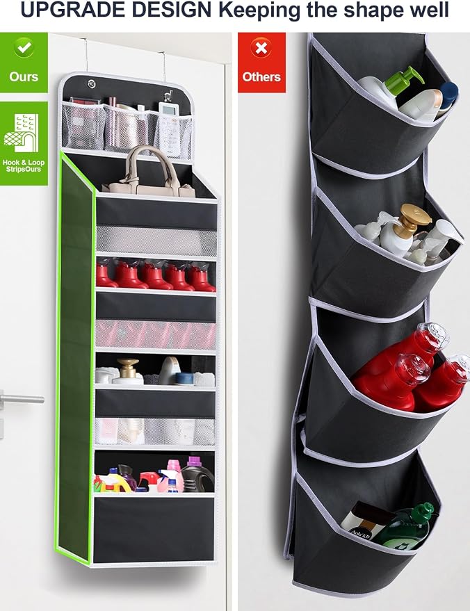 2 Pack Over The Door Organizer, Hanging Storage Organization - Image 2