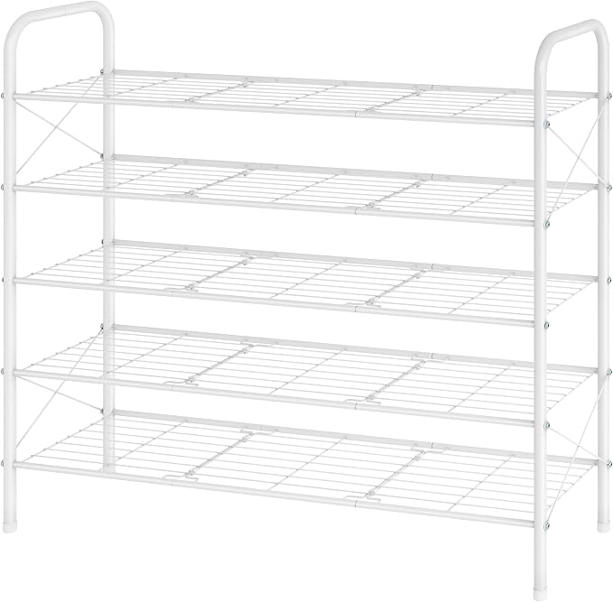 Hoctieon 5 Tier Shoe Rack for Closet, Durable Mesh Style Shoe Rack, Entryway - Image 8