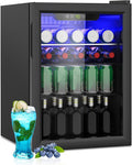 Compact Beverage Refrigerator, 95 Can/2.6 Cubic Feet Fridge by Erivess