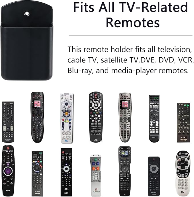 2 Pcs Remote Control Holder Wall Mount, TV Controller Holder, Self Adhesive - Image 3