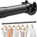 Closet Rods for Hanging Clothes, 17 to 99 Inches Stepless Adjustable Metal by Supforce