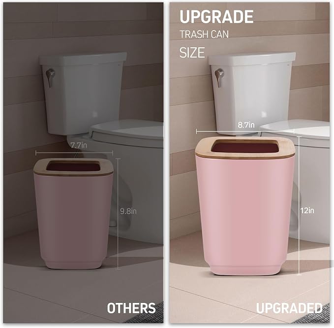 IMAVO Bathroom Accessories Set, 11 Pieces Bathroom Accessory Set, Trash Can - Image 3