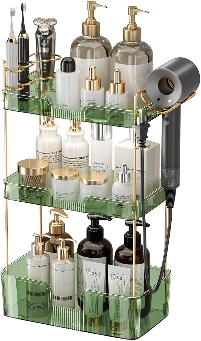 YCIA&DONE Bathroom Counter Organizer, Large Makeup Organizer Countertop by YCIADONE