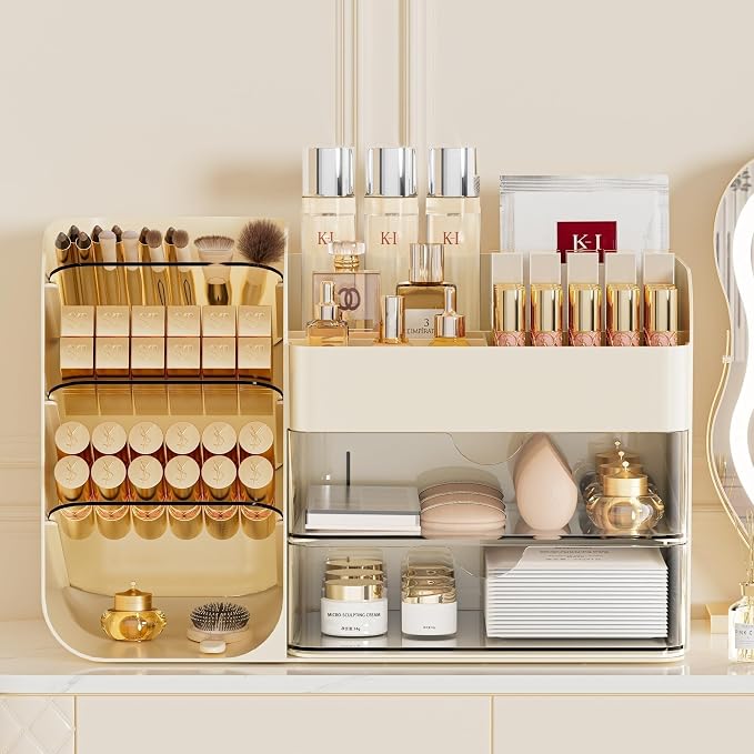 Makeup Organizer with Drawers, Large Capacity Countertop Organizer - Image 2