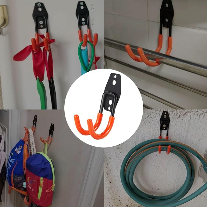 Heavy Duty Garage Storage Hooks, 4 Pack Utility Steel Garage Tool Organizer - Image 7