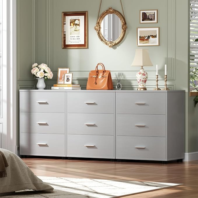 Aheaplus Closet Drawers Set of 2, Wood Closet Organizers and Storage - Image 2