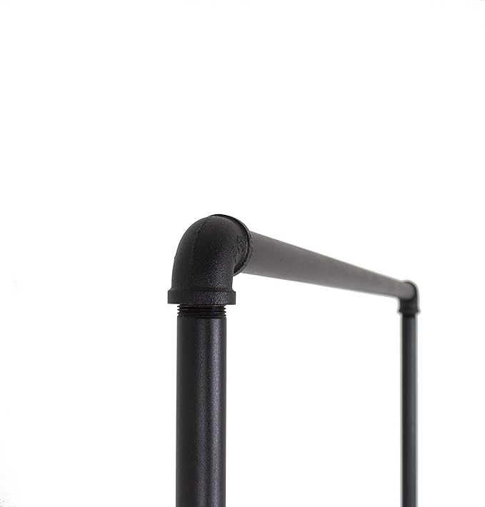 Industrial Pipe Double Rail Clothing Rack by William Robert's Vintage - Image 5
