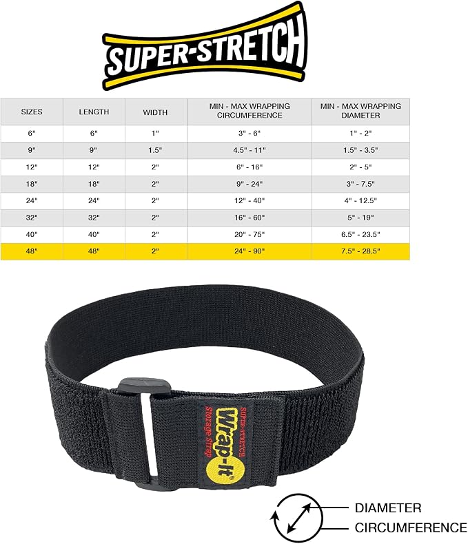 Super-Stretch Wrap-It Storage Straps, 48-in x 2-in - Image 5