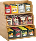 3 Layer Stackable Bamboo Tea Bag Organizer Storage Holder by TIOPGHAD