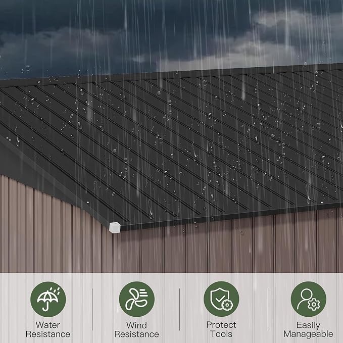 Aoxun 14x12 FT Large Shed Outdoor Storage Shed - Image 4