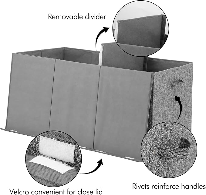 Extra Large Toy Box 167L, Sturdy Toy Storage Chest Organizer Bin Baskets - Image 5