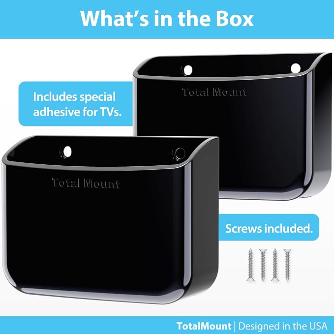TotalMount Universal Remote Control Holder – Attaches to Wall or Back of TV – - Image 7