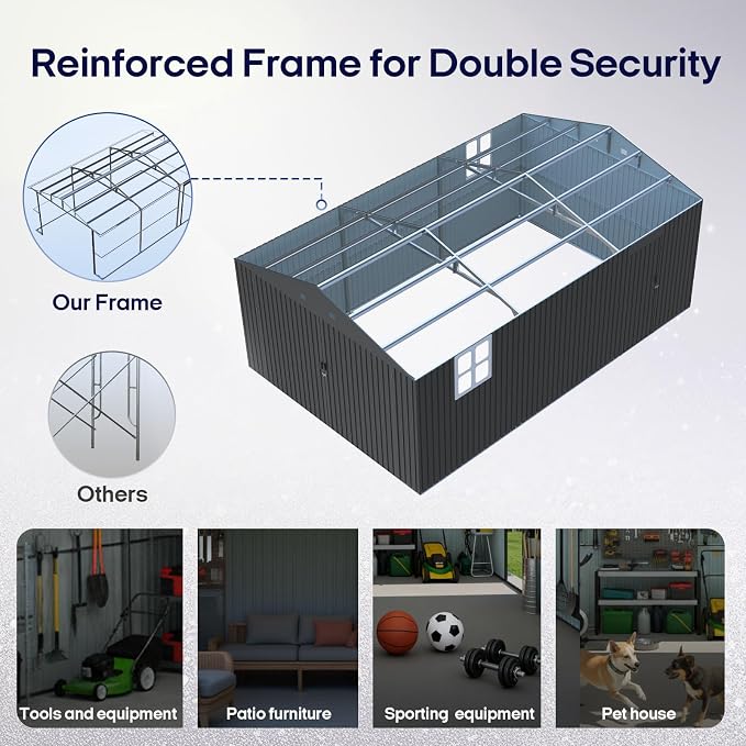Outdoor Storage Shed 13x20 FT, Sheds & Outdoor Storage Clearance - Image 7
