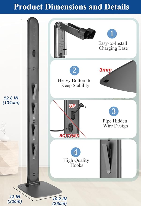 Haturi Vacuum Stand for Dyson V15, V6 - Image 4