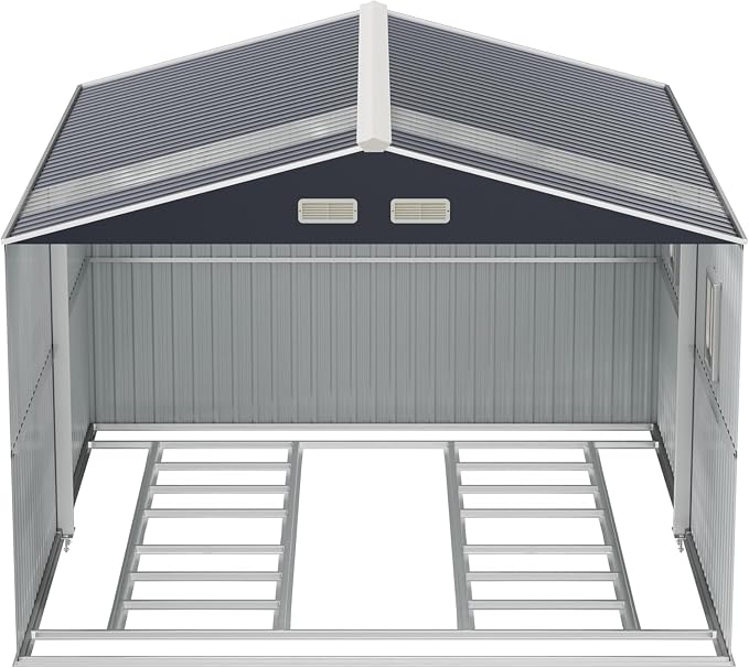 ​​10x12 Metal Shed with Floor Frame Kit & Reinforced Construction - Image 6