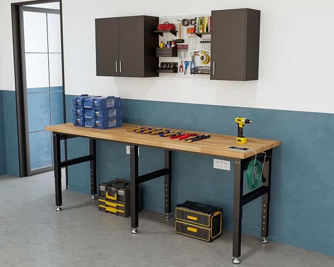 SPECRAFT 72“ Adjustable Heavy Duty Workbench - Image 8