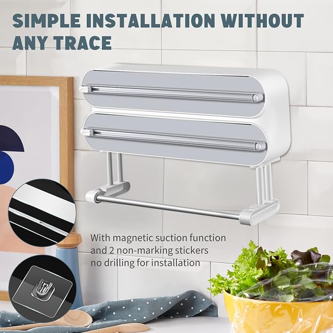 3 in 1 Plastic Wrap Dispenser - Image 4