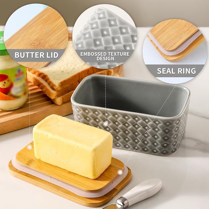 Hasense Ceramic Butter Dish - Image 4