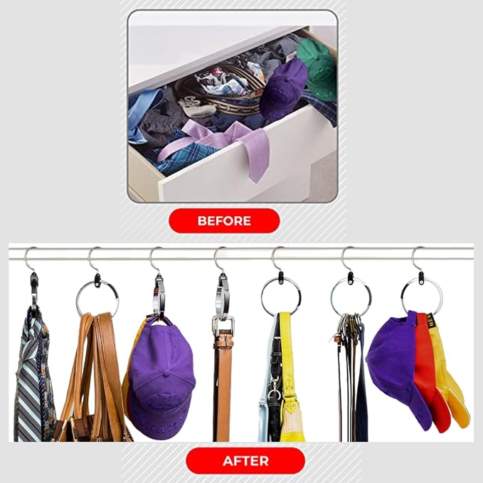 Multipurpose Closet Hangers- Tie and Belt Hanger - Image 13