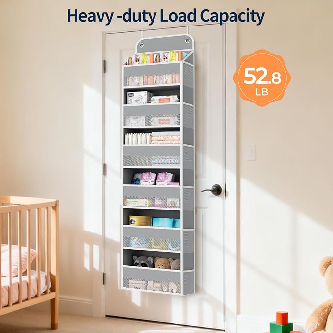 Yecaye 3 Pack Over The Door Organizer, 6-Tier Closet Door Hanging Organizer - Image 7