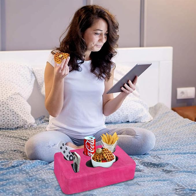 Couch Bed Cup Holder Pillow, Nisdoing 5 Hole Couch Drink Holder! Keep Drinks - Image 3