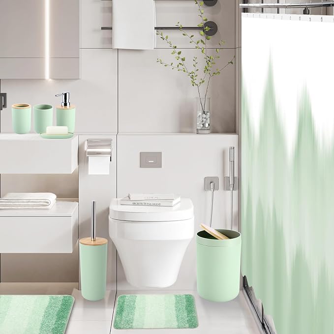 iMucci Bathroom Accessories Green Bathroom Sets - Image 5