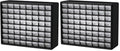 Akro-Mils 64-Drawer Plastic Storage Cabinet, 20-Inch W x 6-Inch D x 16-Inch H | by Akro-Mils