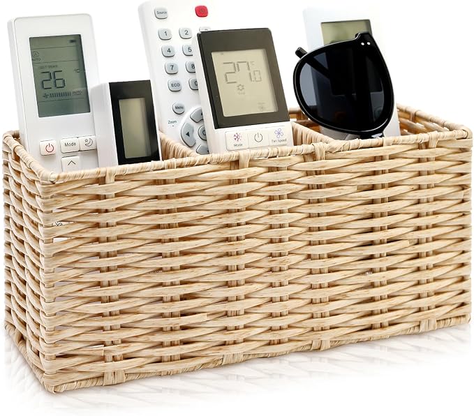 TV Remote Control Holder for Table Bedside Remote Caddy Storage Organizer Couch by Ayiaren