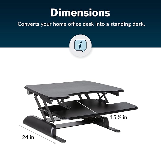 Vari - VariDesk Essential 30 - Two-Tier Standing Desk Converter - Image 6