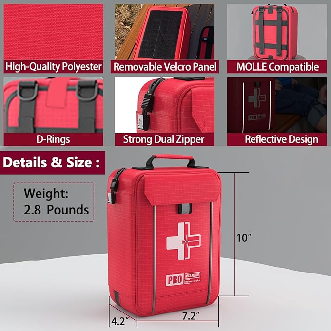 First Aid Trauma Kit, Comprehensive First Aid Kit - Image 3