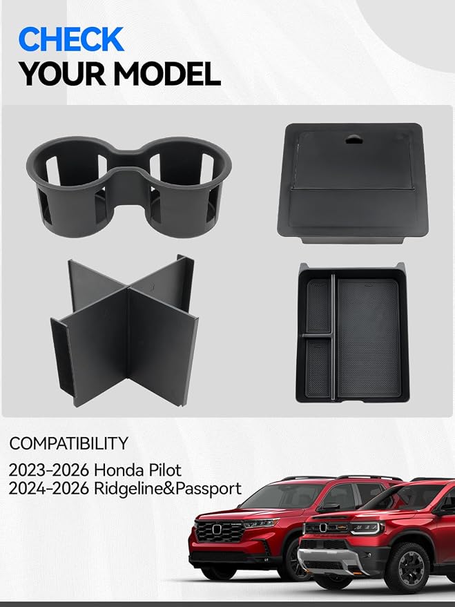 4PCS Center Console Organizer Tray - Image 6