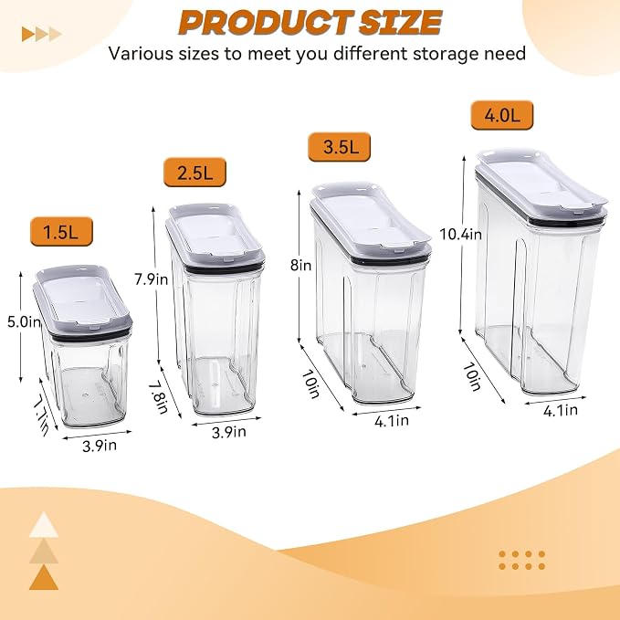 FreshKeeper Food Dispenser Set, Airtight Food Storage Container - Image 7